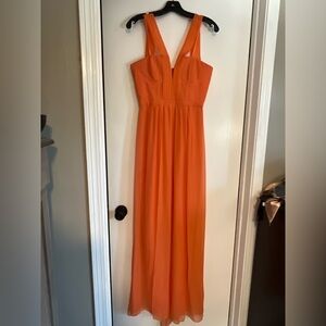 BCBGMaxAzria Vibrant Orangey peach Maxi Dress